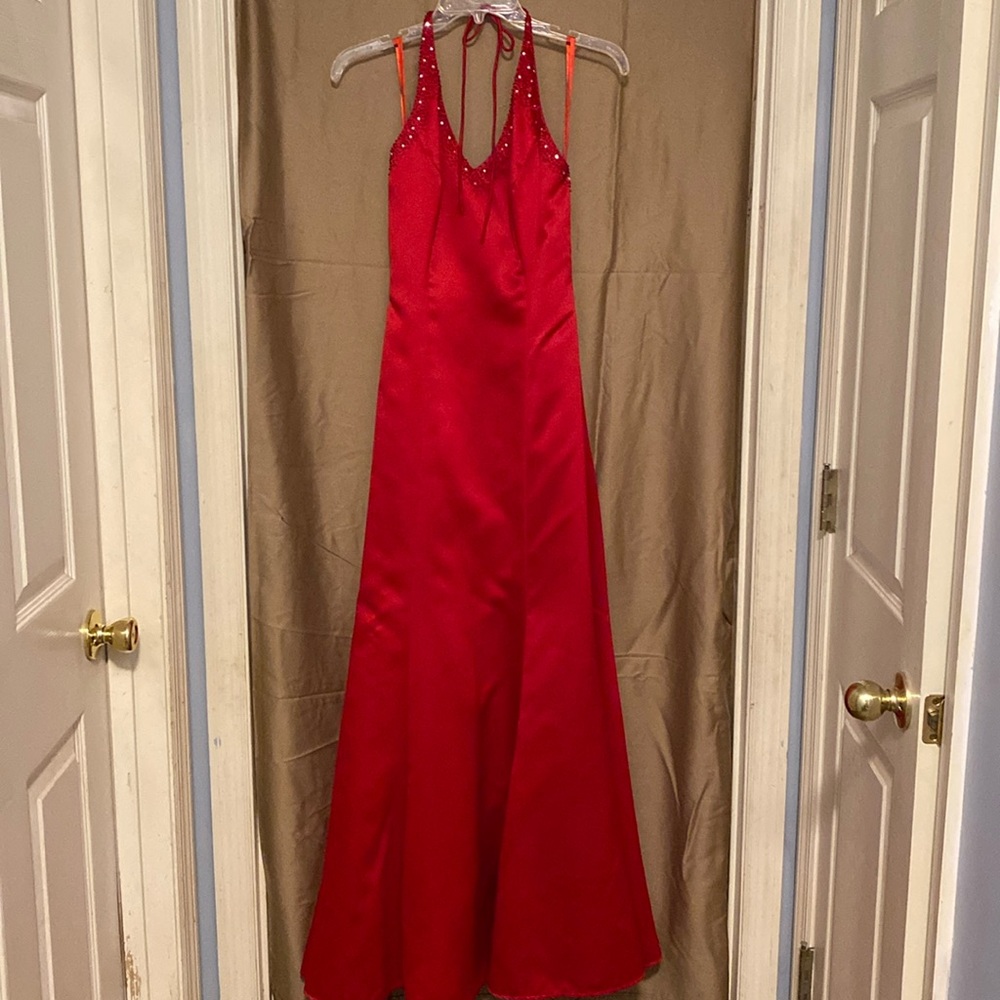 Formal red dress